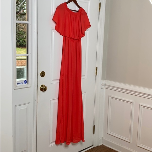 Show Me Your Mumu Hacienda Maxi Dress Red NWT Med - Picture 3 of 7